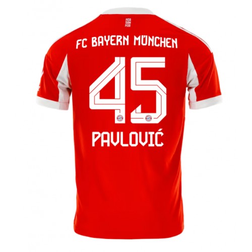 Bayern Munich Aleksandar Pavlovic #45 Replica Home Shirt 2025-26 Short Sleeve Bayern Munich Aleksandar Pavlovic #45 Replica Home Shirt 2025-26 Short Sleeve